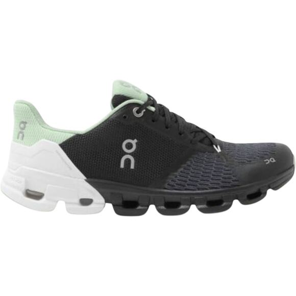 ON Cloudflyer 4 Road Running Shoes CloudTec Athletic Lace Up Black White 8 - Picture 1 of 7